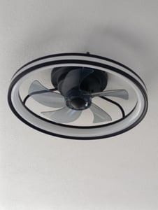 Jayseuw Deckenventilator Ø 50cm LED Deckenleuchte mit Beleuchtung und Fernbedienung Deckenlampe Kunden-Foto 4