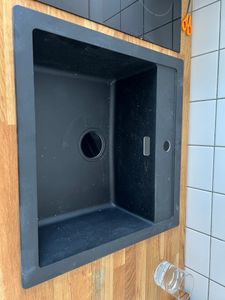 Franke Sirius - Lavello in tectonite SID 610, 560x530 mm, nero 114.0264.011 Foto del cliente 1