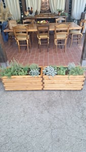 HolzGarden Fioriera in Legno Massello Impregnato con Tessuto Non Tessuto 80x30x40 cm Colore Teak – Vaso Esterno per Giardino Terrazza 63 L Foto del cliente 2