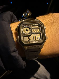 Casio 1200whd Uhr Silber  Herren Silber One Size Kunden-Foto 1