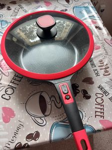 Ø28cm Bratpfanne ca. 8.5 cm hoch KING® Click-Grip Aluguss mit Keramikbeschichtung Innen: FUSION TI /  abnehmbarer Pfannengriff / mit Glasdeckel Kunden-Foto 1