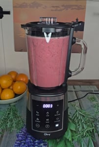 Olvy Blender Pro kielichowy, szklany dzbanek 1,5 l, kubek Tritan 600 ml, ekran dotykowy, Pulse, Auto-Clean, smoothie maker i ice crusher Zdjęcie produktu od klienta nr 11