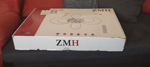 ZMH LED Deckenleuchte Weiß Deckenlampe Dimmbar mit Fernbedienung 65W 66CM Deckenleuchten für Wohnzimmer Schlafzimmer Esszimmer Büro Küche Kunden-Foto 2