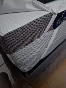8 cm Gelschaum Matratzenauflage Topper Auflage weiß Bezug 160 x 200 Eckspanner Kunden-Foto 4