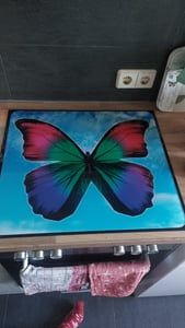 Wenko, Multi-Platte Butterfly by Day für Glaskeramik Kochfelder, Gehärtetes Glas Kunden-Foto 2