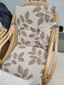 GO-DE Textil, Sesselauflage Hochlehner, Einzelset, Farbe: grau, Maße ca.: 118 cm x 48 cm x 5 cm, Rückenhöhe: 70 Kunden-Foto 1