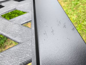 Gartenbank Venera Metall Sitzbank Schwarz für Terrasse und überdachten Außenbereich Kunden-Foto 4