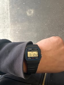 Casio - Herenhorloge - Chronograaf - Casio Collectie - F-91W-1YEG Klantenfoto 1