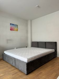 Polsterbett 160x200 mit bettlkasten und lattenrost Nela HLR-22 Grau Velours Kunden-Foto 1