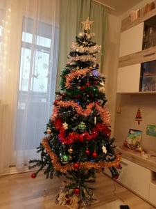 Weihnachtsbaum Kunstbaum Tannenbaum 180cm mit ca.650 Spitzen Dekobaum Weihnachtsdeko Grün Kunden-Foto 6