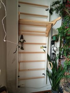MUVV | Holzbrett für Sprossenwand - 80x40 cm - Multifunktional für Kinderzimmer - Stabil bis 120 kg Kunden-Foto 2
