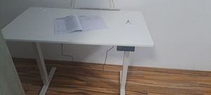 Schreibtisch 60×110 cm Höhenverstellbarer Schreibtisch Elektrisch, Memory- und Anti-Kollisionsschutz, 70 kg Tragkraft Kunden-Foto 8