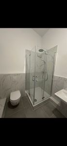 Duschkabine 80x80x195 cm Eckig Dusche Falttür 180º Duschwand Duschabtrennung 6mm NANO Glas Kunden-Foto 1