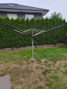 Vileda Wäschespinne SUN-RISE PREMIUM 50 m inklusive Bodenhülse Kunden-Foto 1