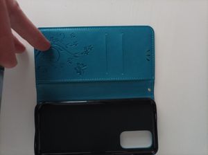 Handy Tasche für Xiaomi Redmi Note 8T Schutz Hülle Handyhülle mit Blumenmuster Klapp Hülle mit Standfunktion und Kartenfächer Farbe: Blau Kunden-Foto 1