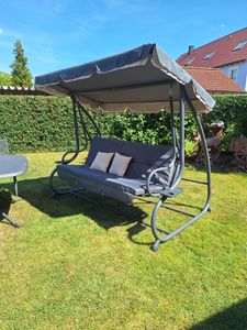 Aga Altalena da giardino 2 in 1 GRANDLUX XXL Grigio scuro Foto del cliente 25