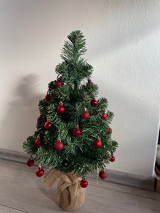 Künstlicher Weihnachtsbaum Narnie in Blumentopf 75cm mit LED Beleuchtung Kunden-Foto 1