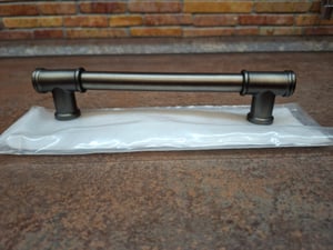 Maniglia per mobili BA, 160 mm, maniglia per cucina, finitura scura spazzolata, stile industriale Foto del cliente 1