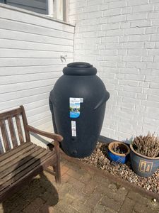 Regentonne Amphore BOLOGNA 440 L terracotta inkl. Hahn Kunden-Foto 1