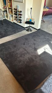 TT Home Wohnzimmer Teppich Kurzflor Anti-Rutsch Rückseite Unifarben Modern Waschbar Größe 160x220 cm Kunden-Foto 13