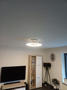 Noaton® Deckenventilator mit Beleuchtung 11056BR Vega, LED Dimmbar max 44 W, 3 Farbtemperaturen, Fernbedienung, Timer, für Wohnzimmer Ø56cm Schwarz Kunden-Foto 1
