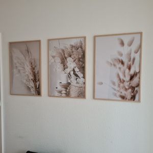 3er 5er Set Holz Bilderrahmen Lifestyle Plexi Foto Rahmen Collage Wanddeko Poster S111 - Farbe: 3er Pack Weiß | Format: 40x60 Kunden-Foto 1
