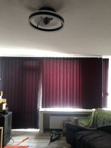 Lamellenvorhang Schiebevorhang fertiges Komplettsystem (weiss, 200x250 cm) Kunden-Foto 1
