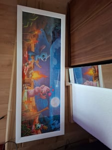 Bilderrahmen Schwarz Matt CLAMARO 53G Neo Collage nach Maß modern Holz, Größe:90x50 Kunden-Foto 1