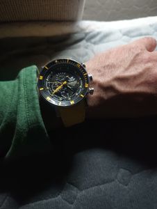 Vostok Europe Herrenuhr YM86-620A506 orange Kunden-Foto 1