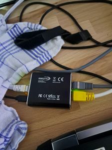LAN Splitter 1 auf 2 Gigabit Ethernet Switch 2-Port Netzwerk Kabel Verteiler Kunden-Foto 1
