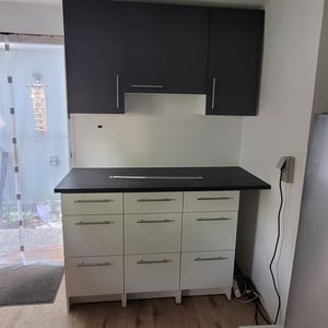 EINFEBEN 20x Möbelgriffe Schrankgriffe Stangengriff Bad Küchengriff Möbelgriff Echt Edelstahl Schrank Relinggriff Griff 188*128*12MM Kunden-Foto 1