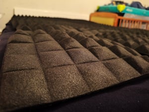 Akustikplatten, 24 Stück Pyramide Akustikpaneele Selbstklebend, Hohe Dichte Schalldämmung Akustikpaneele für Musikstudios, Büros, Heimkinos Kunden-Foto 1