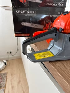 KRAFT&DELE | Benzin Kettensäge 5,7 PS +2 Schwert 16"/18" 2 Ketten + Ersatzstarter | Motorkettensäge Motorsäge Gartensäge Kunden-Foto 13