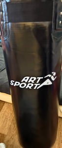 ArtSport Boxsack Set 30 kg gefüllt, Box Set mit 4-Punkt-Stahlkette & Karabinerhaken für Erwachsene, Boxsack 110 cm für Boxen und Kickboxen Kunden-Foto 2