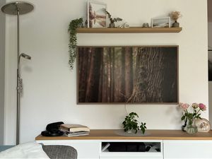 Samsung The Frame 55" LS03D QLED 4K Art Mode Tizen OS™ Smart TV (2024), 139,7 cm (55"), 3840 x 2160 Pixel, QLED, Smart-TV, WLAN, Schwarz Kunden-Foto 1
