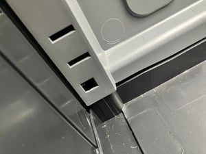Gartenschrank 3-türig Wetterfest Outdoor Schrank Kunststoff Mehrzweckschrank Aufbewahrungsschrank Allzweckschrank Balkonschrank Haushaltsschrank Terrassenschrank Halbhoch Kunden-Foto 2