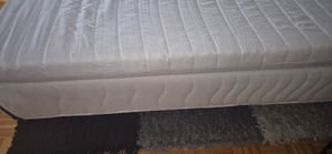 10cm Ergonomische 7-Zonen Kaltschaum Matratzenauflage Matratzentopper Matratzenschoner Topper - H3 - (90 x 200 cm) - Träumegut24 Kunden-Foto 2