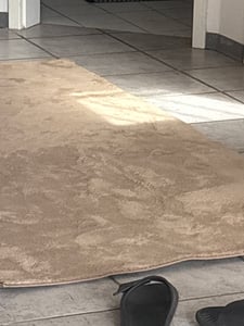 Moderner Wohnzimmer Teppich Kurzflor Waschbar Weich Felloptik Anti-Rutsch Grösse 100x200 cm Kunden-Foto 5