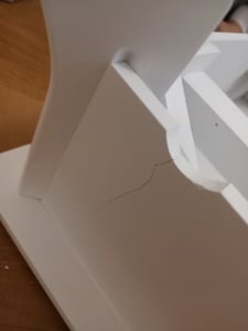 FCH Schminktisch-Set mit Spiegel mit 4 Schubladen und Hocker, weiß Kunden-Foto 6