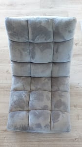 Sedia da pavimento COSTWAY con schienale regolabile, poltrona da pavimento imbottita, cuscino da pavimento pieghevole, sedia da meditazione, poltrona relax, cuscino thailandese, viola Foto del cliente 2