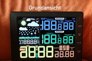Bearware Wetterstation mit Außensensor, LCD Farbdisplay, Wettervorhersage, Luftdruck, Temperatur uvm. Kunden-Foto 1