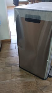 HOMCOM Mülleimer 3x20L Abfalleimer aus Edelstahl mit Softclose Deckel Schwarz Kunden-Foto 3
