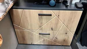Waschbeckenunterschrank Vicco Irma Salbeigrün 80 x 58.6 cm mit Schubladen, Model 59034 Kunden-Foto 2