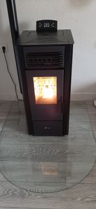 Luft- Pelletofen Anita 11,6 kW Sannover Schwarz Kunden-Foto 1