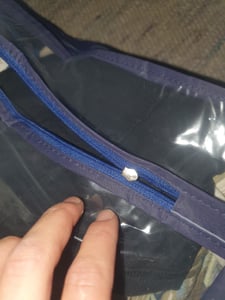 4 mesitas de noche con cajones y ventana frontal, color azul, 105 x 15 x 45 cm. Bolsa de almacenamiento para debajo de la cama, mesita de noche, almacenamiento Foto del cliente 2