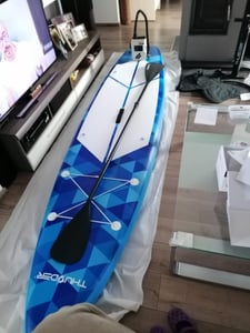 Thunder Viosa 320 Stand Up Paddle Board 320 x 75 x 15 cm Rosa Gelb 150 kg Kunden-Foto 1