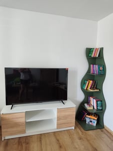 Scaffale angolare Tribesigns, 178 cm, scaffale portaoggetti, libreria, supporto per piante, 5 livelli, per casa, ufficio, soggiorno, camera da letto, balcone, verde chiaro Foto del cliente 2