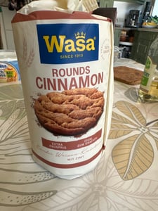 Wasa Tasty Snacks Cinnamon Rounds 3er Pack (3x267g Packung) + usy Block Kunden-Foto 1