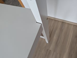 Flieks Etagenbett 140x200cm mit Schreibtisch und Regal, Kinderbett Doppelbett mit Led und Ladefunktion, Hochbett Holzbett mit Rausfallschutz, Weiß Kunden-Foto 2