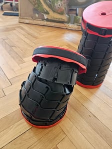 4er Pack Tragbarer Klapphocker, Falthocker Campingstuhl zum Angeln, Camping Kunden-Foto 2